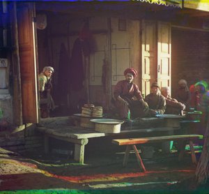 Kebab restaurant, Samarkand, 1905-1915